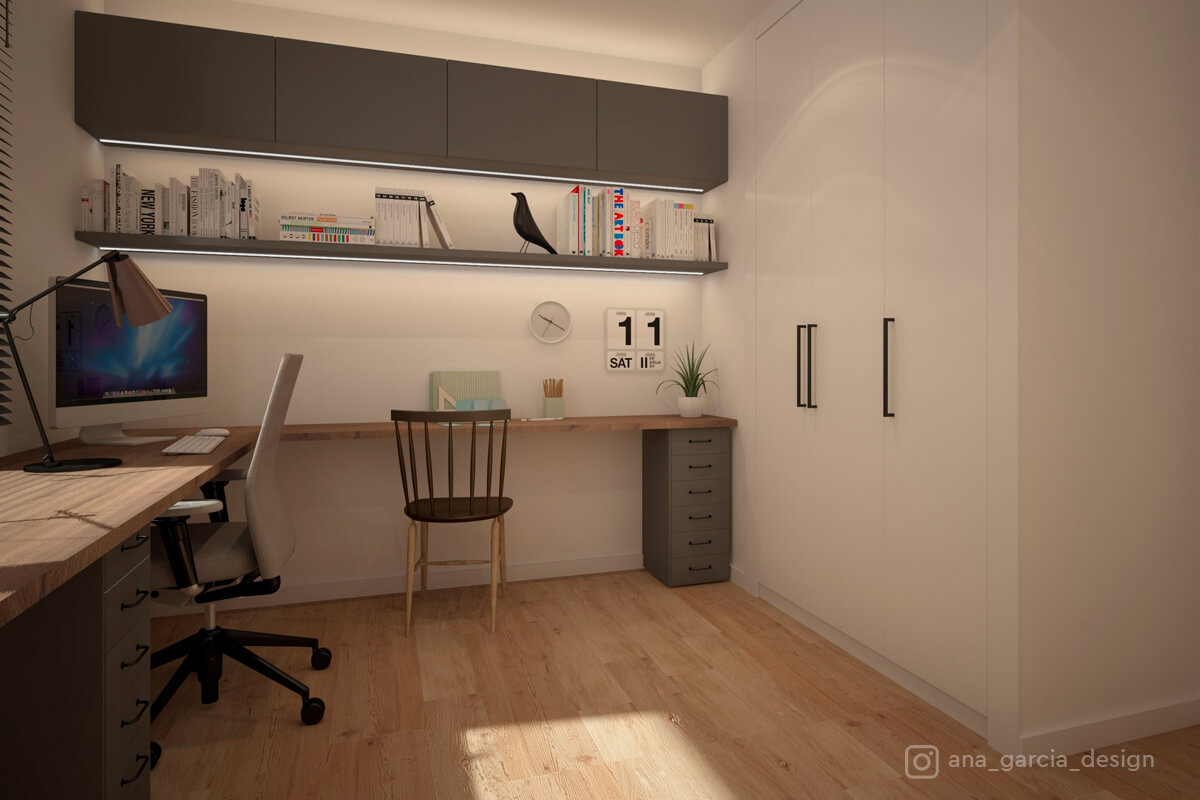 Estudio de interiorismo en Madrid, proyecto las rosas